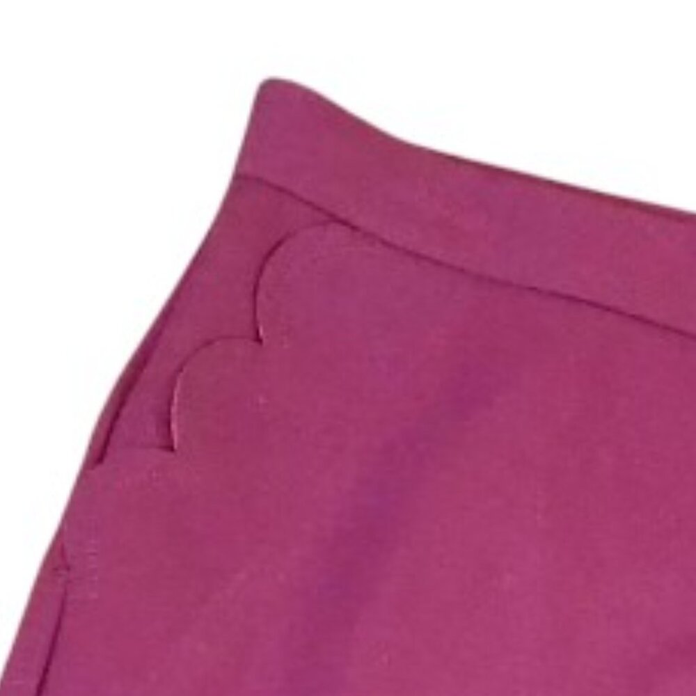 BANANA REPUBLIC Plum Scallop Stretch Career Skirt Size 4 - Picture 2 of 10